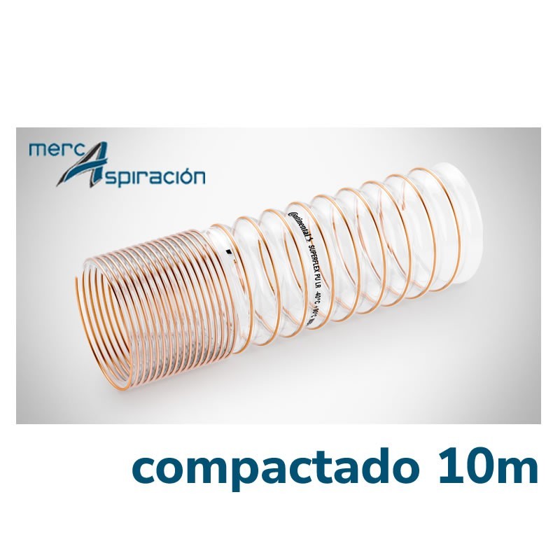 Tubo flexible aspiracion y ventilacion compactado de 10 metros. Mercaspiracion.
